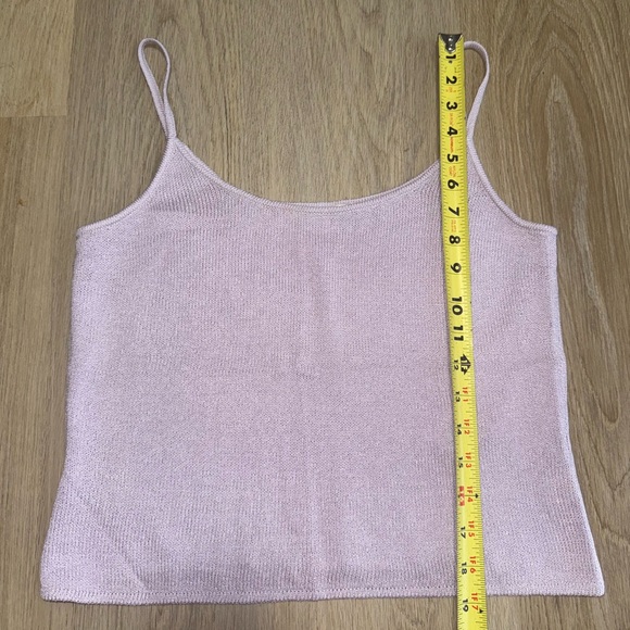 St. John Lavender Knit Spaghetti Strap Tank Top - Size Small - Picture 5 of 5